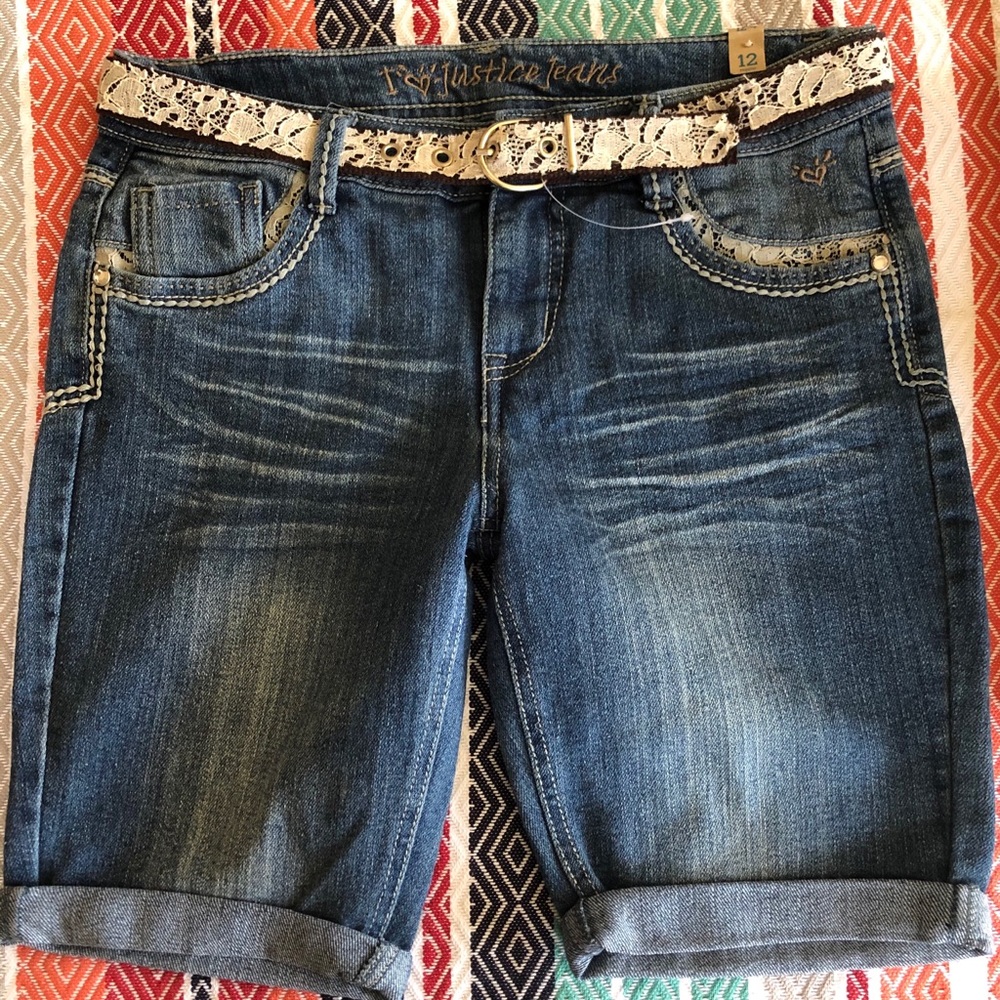 Justice jean shorts